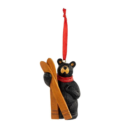 BF Skier Bear Ornament