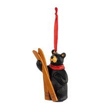 Load image into Gallery viewer, BF Skier Bear Ornament