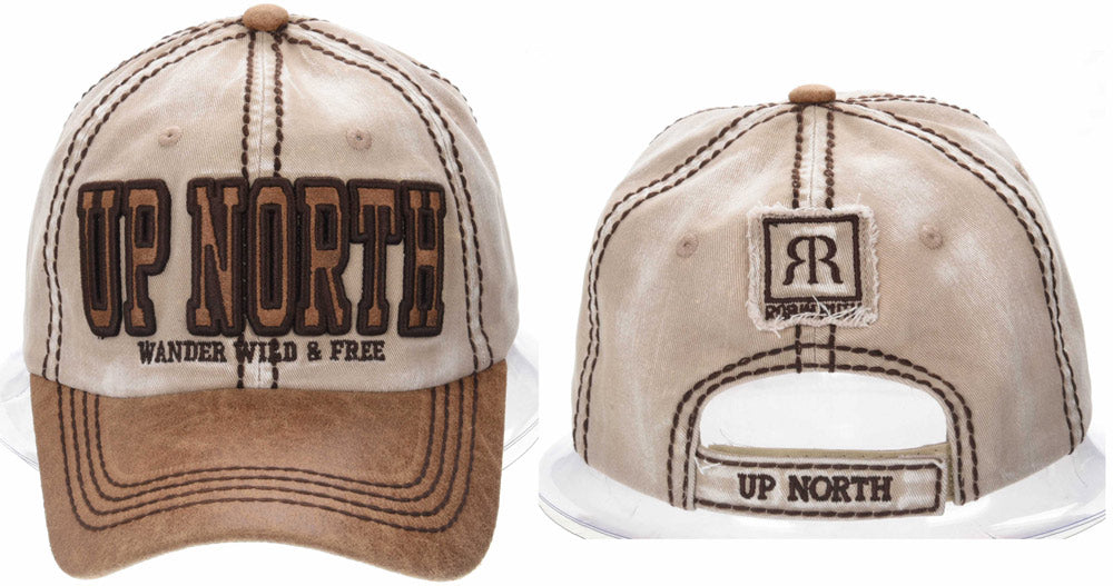 Up North Wander Wild Tan Cap