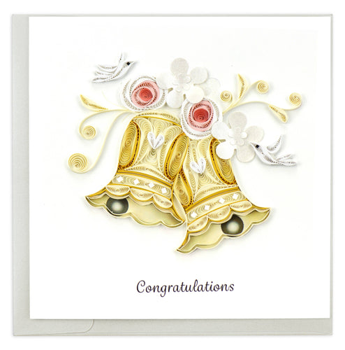 Quilling Card - Wedding Bells