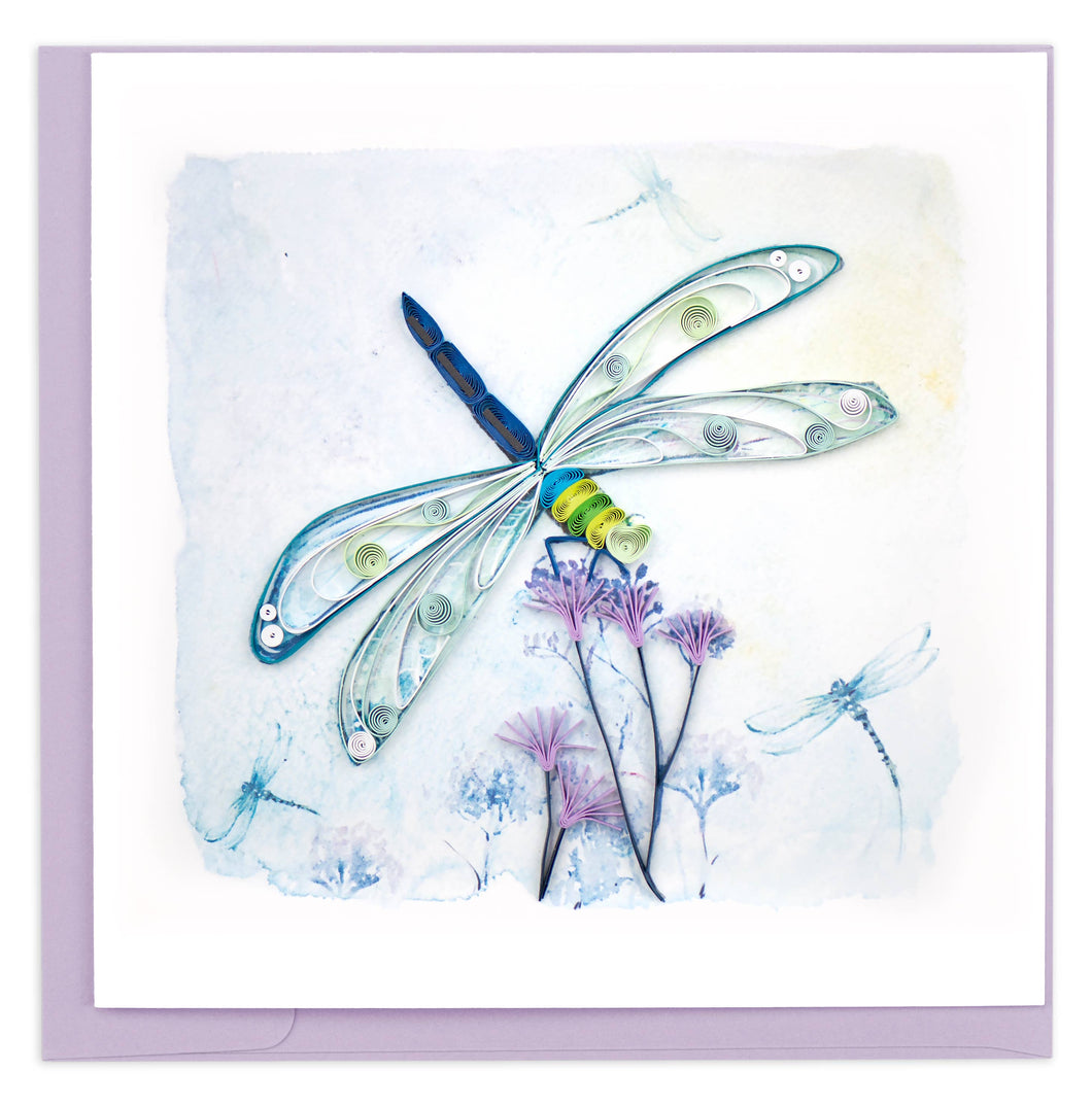 Quilling Card - Emperor Dragonfly