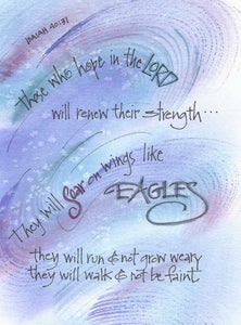 Credo Designs LTD - Eagles Wings Greeting Card (Versed)