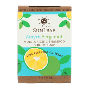 SunLeaf Naturals - Amyris Bergamot Shampoo & Body Soap