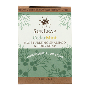 SunLeaf Naturals - Cedar Mint Shampoo & Body Soap