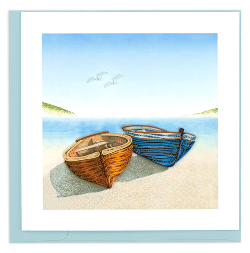 Quilling Card - Boats