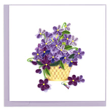 Load image into Gallery viewer, Quilling Card - Violet