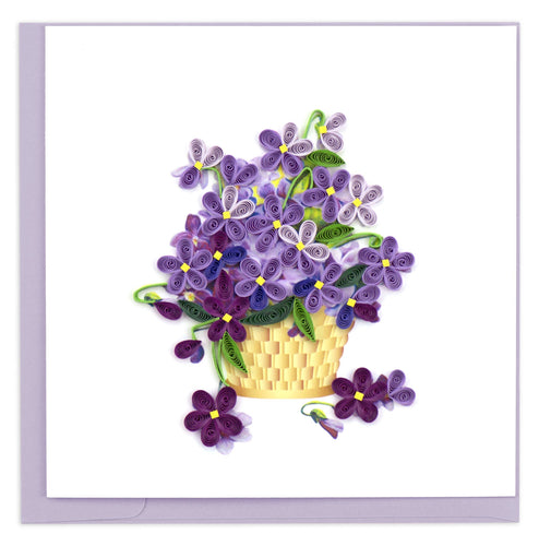 Quilling Card - Violet