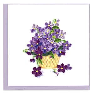 Quilling Card - Violet