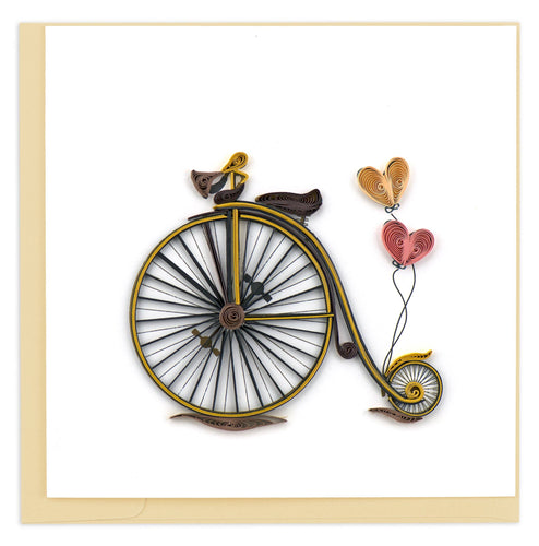 Quilling Card - Vintage Bicycle