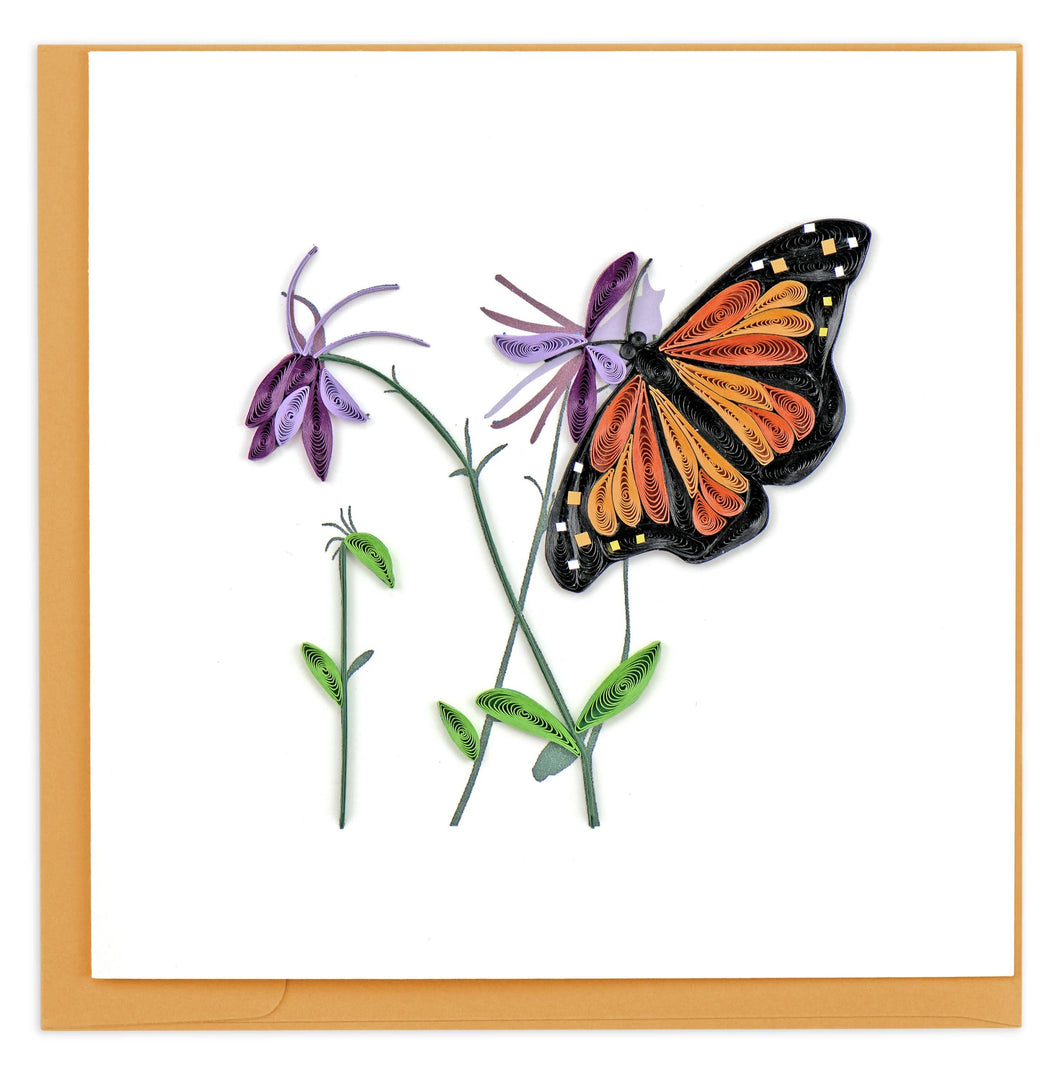 Quilling Card - Monarch butterfly
