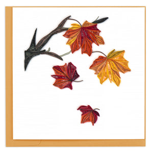 Quilling Card - Autumn Leaves