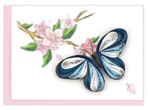 Quilling Card - Butterfly Gift Enclosure Mini Card