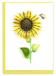 Quilling Card - Sunflower Gift Enclosure