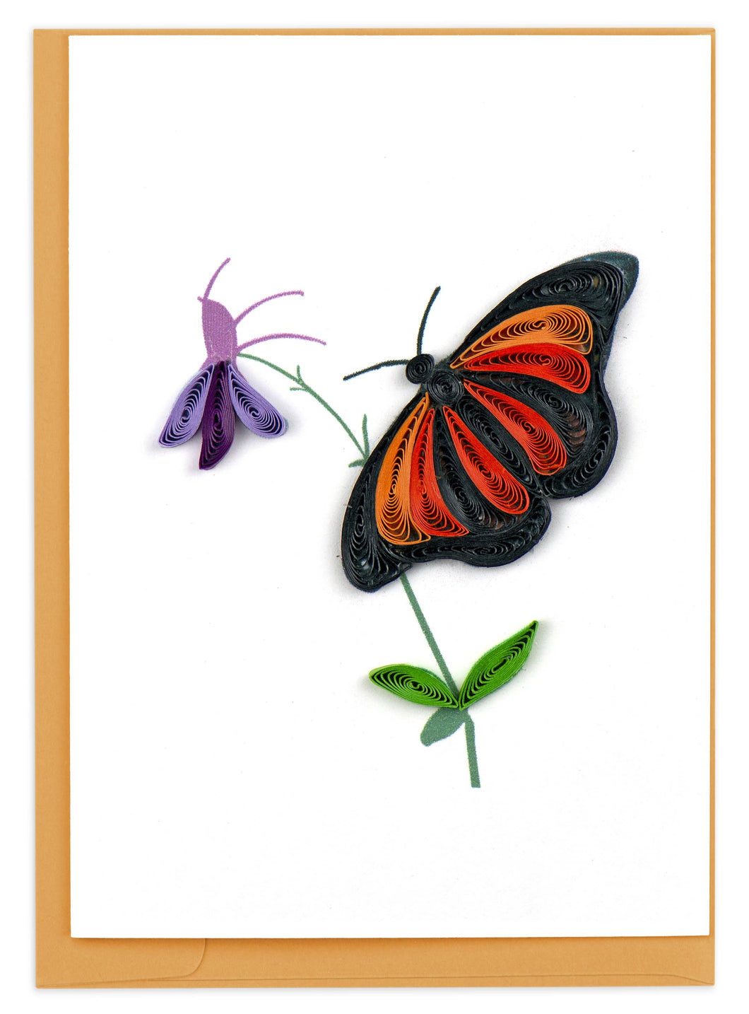 Quilling Card - Monarch Butterfly Gift Enclosure Mini Card