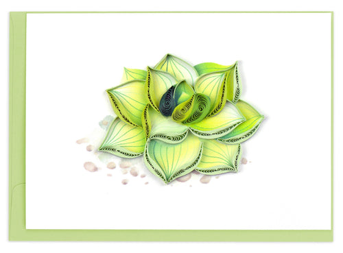Quilling Card - Succulent Plant Gift Enclosure