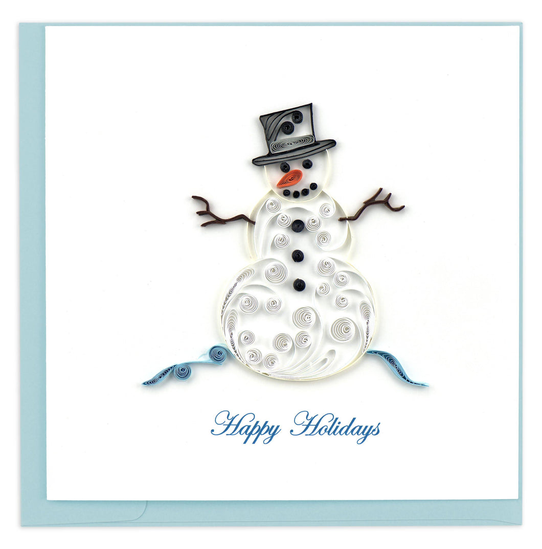 Quilling Card - Snowman