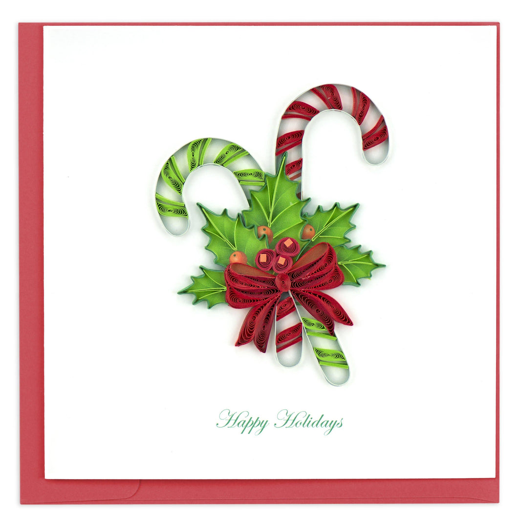 Quilling Card - Candy Canes