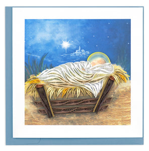 Quilling Card - Manger Scene