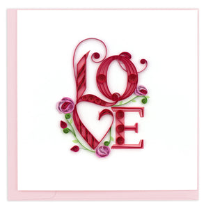Quilling Card - Love