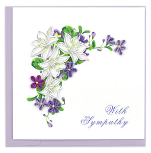 Quilling Card - Flower Sympathy