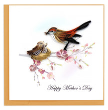 Load image into Gallery viewer, Quilling Card - Mother Bird &amp; Babies