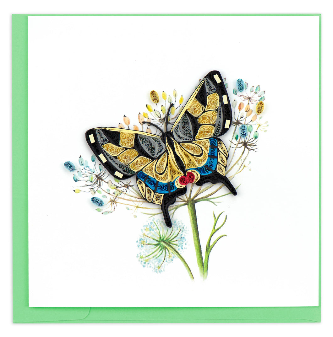 Quilling Card - Swallowtail Butterfly