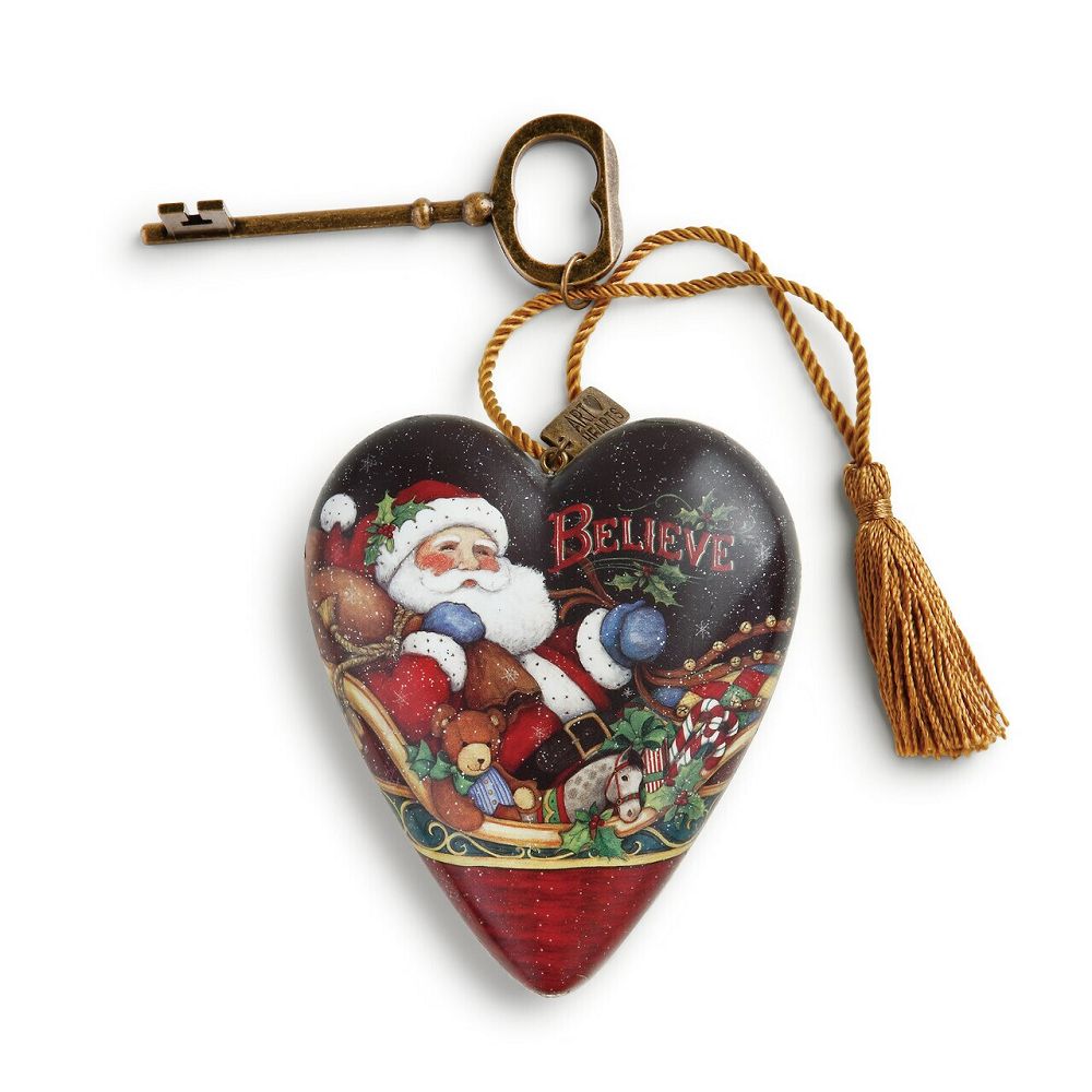 Art Heart Believe Santa