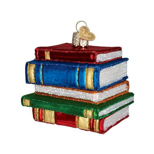 OWC Stack of Books Ornament