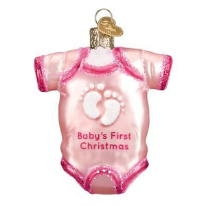 OWC Pink Baby Onesie Ornament