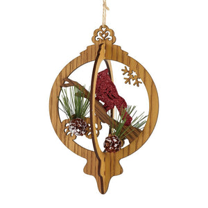 Flourish Cardinal Ornament
