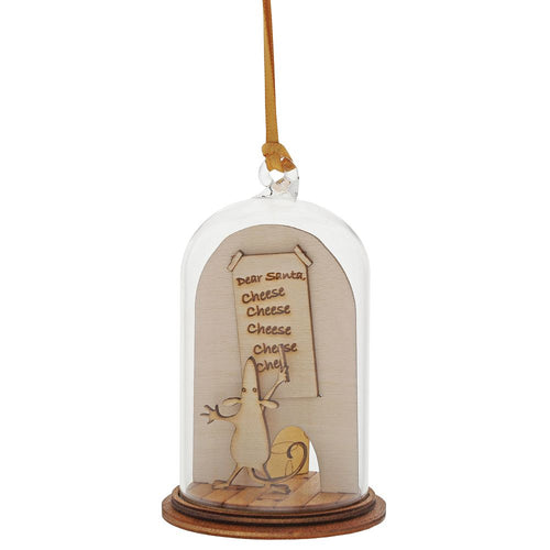 Christmas Mouse Kloche Ornament