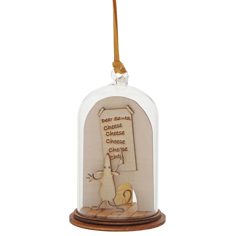 Christmas Mouse Kloche Ornament
