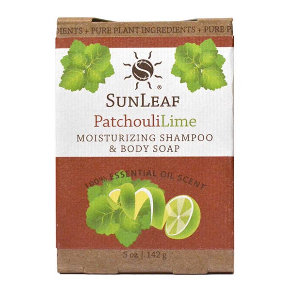 SunLeaf Naturals - Patchouli Lime Shampoo & Body Soap