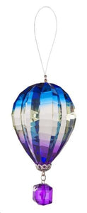 Acrylic Hot Air Balloon Ornament - Blue