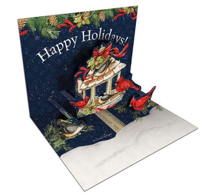 Cardinal Christmas Pop-Up Cards