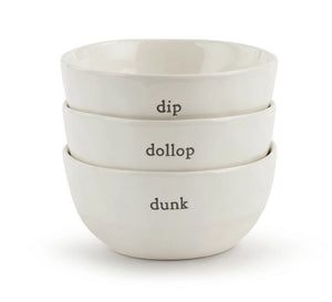 Dollop Dipping Bowls Set/3