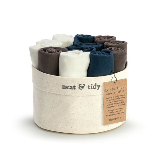 Neat & Tidy Canv Basket/Napkins