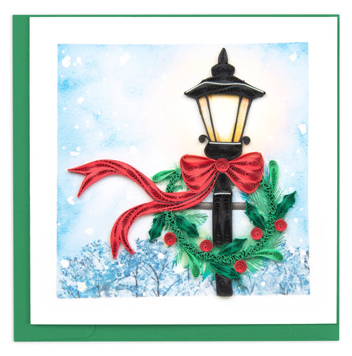 Quilling Card - Holiday Lamp Post