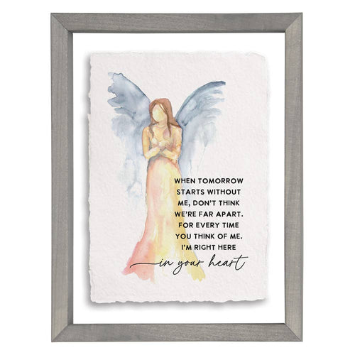 Tomorrow Start Angel - Floating Art Rectangle