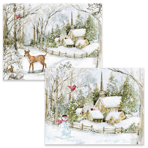 Snowy Scene Assorted Boxed Cards