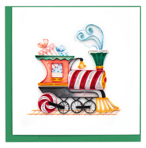 Quilling Card - Christmas Train