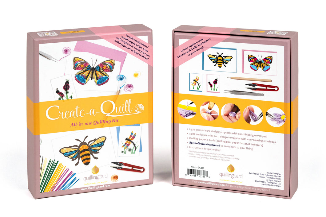 Quilling Card - Create-a-Quill DIY Kit: Insects