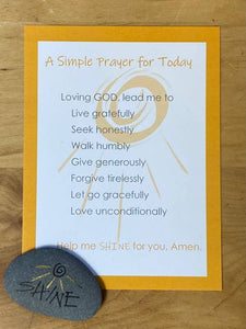 Credo Designs LTD - Prayer for Today Encouragement Prayer Card