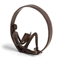 Load image into Gallery viewer, Danya B - Encircled Reader Iron Sculpture