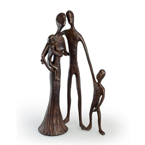 Danya B - Family of Four Cast Bronze Sculpture