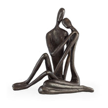 Load image into Gallery viewer, Danya B - Large Couple Embracing Cast Iron Sculpture