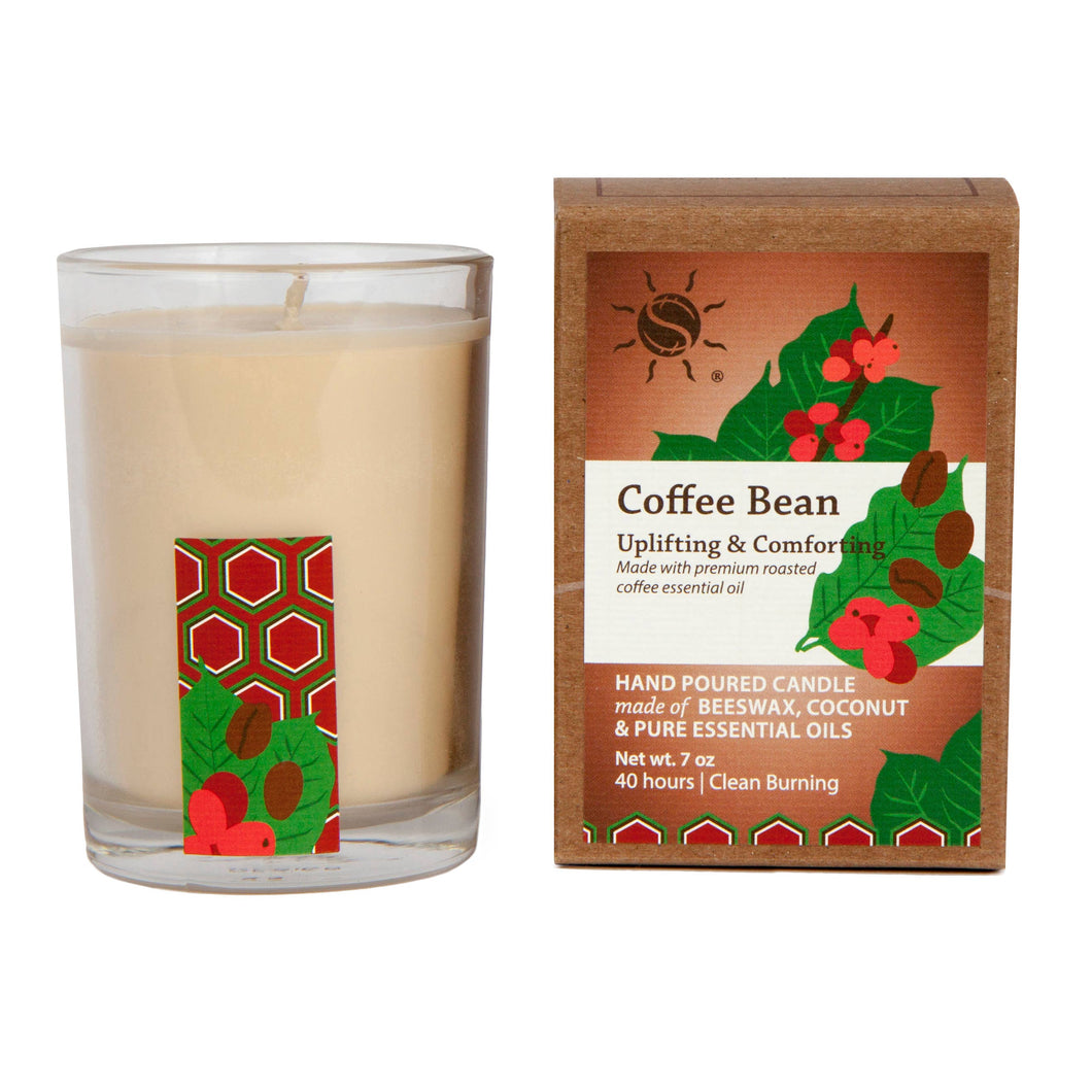 SunLeaf Naturals - Coffee Bean Aromatherapy Filled Candle