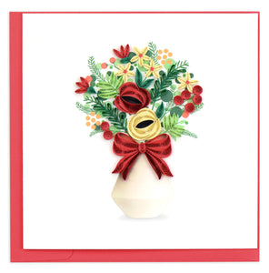 Quilling Card - Holiday Bouquet