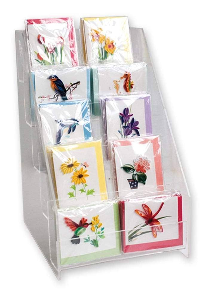 Quilling Card - Gift Enclosure & Sticky Note Cover Counter Display