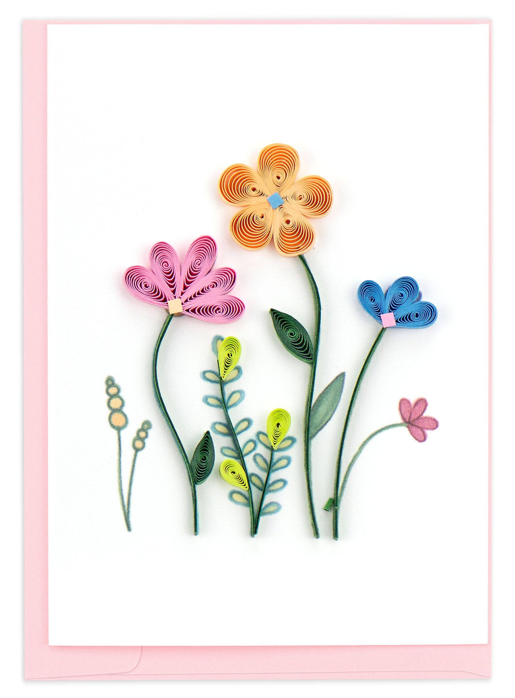 Quilling Card - Wildflowers Gift Enclosure